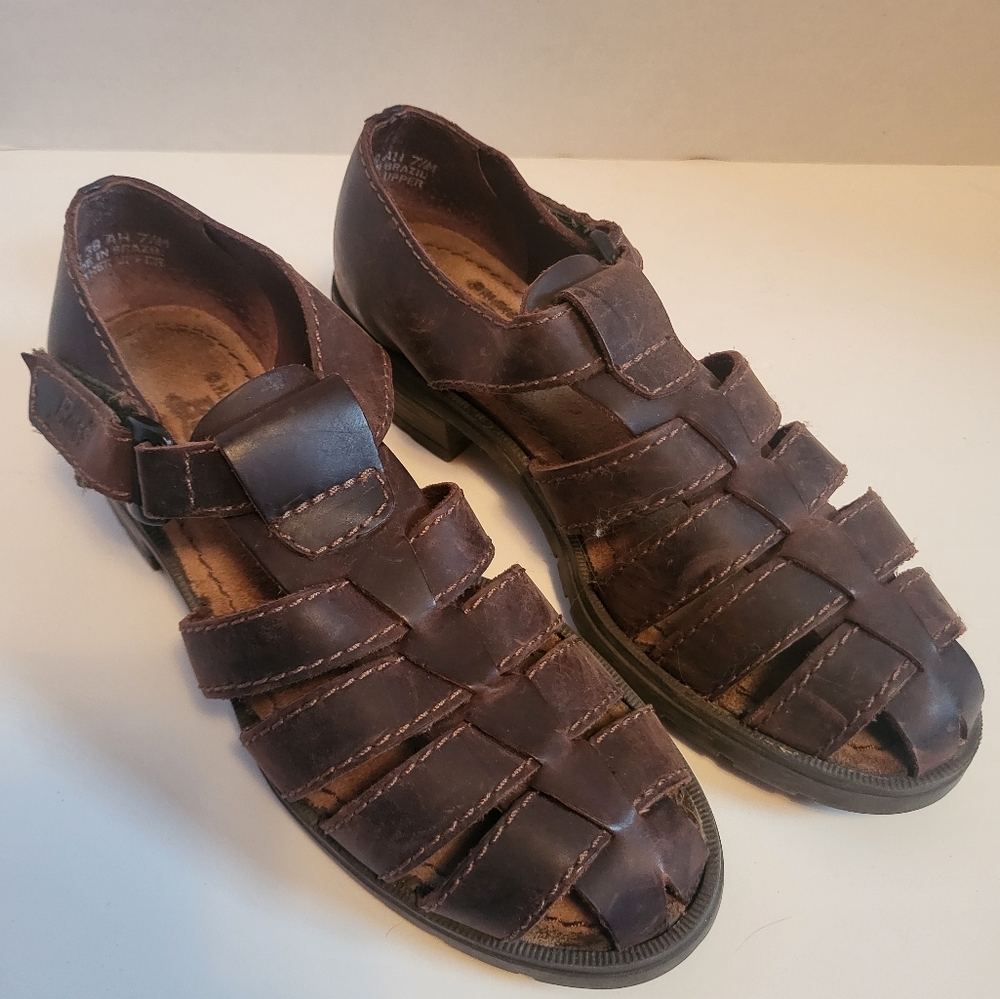 Bass leather sandals
